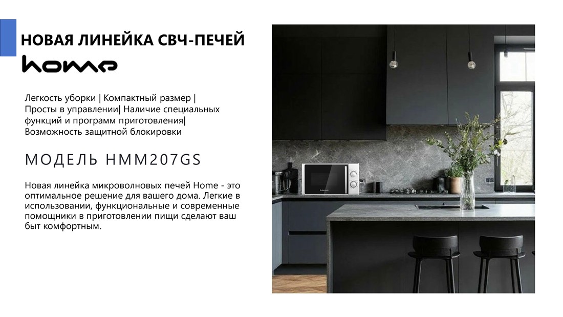 Home HMM207GS Печь микроволновая бытовая