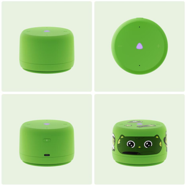 Умная колонка Яндекс.Станция Лайт 2 без часов (YNDX-00028GRN) зеленый котик