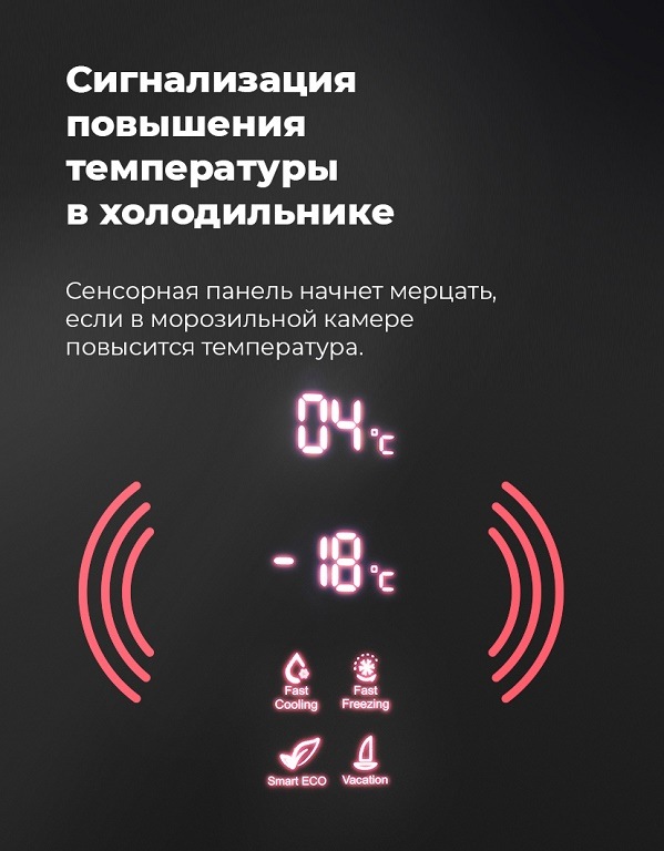 Сигнализация повышения температуры в холодильнике