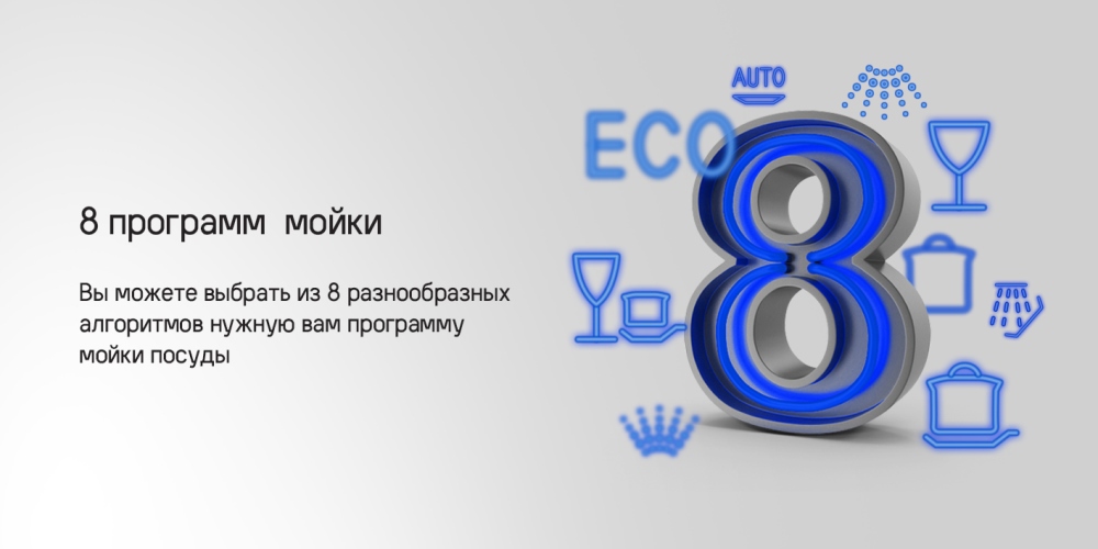 MAUNFELD MLP-12IMROI 8 программ мойки