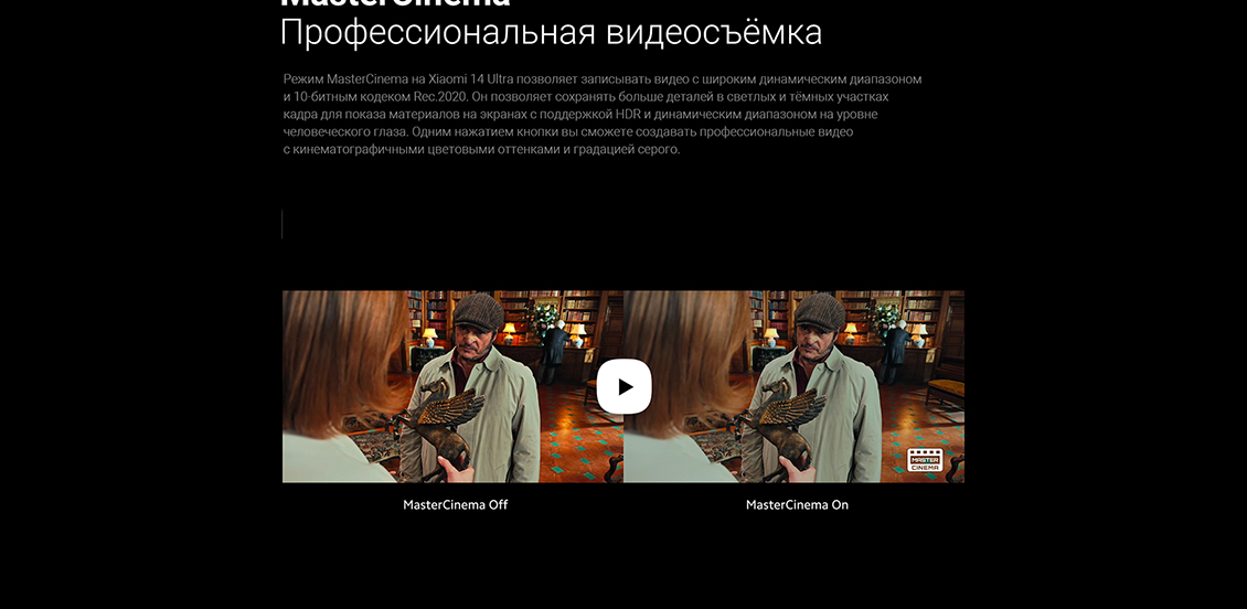 Xiaomi 14 Ultra Профессиональная видеосъёмка