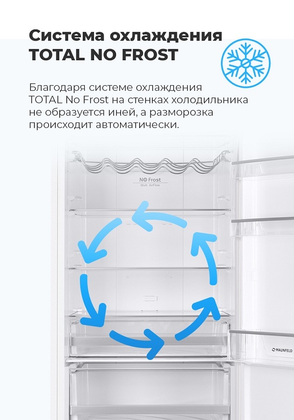 Система охлаждения TOTAL NO FROST