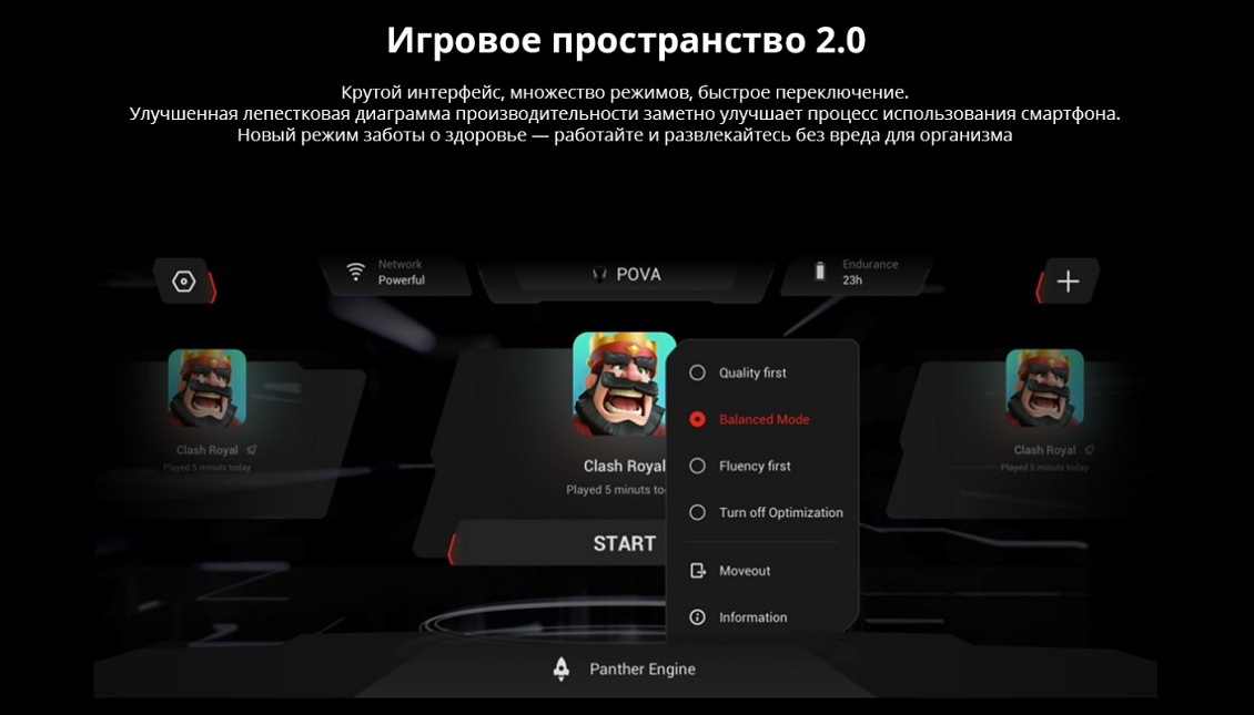 TECNO POVA Neo 2 Игровое пространство 2.0