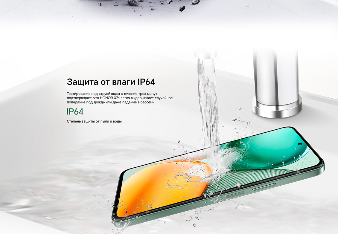 Защита от влаги IP64