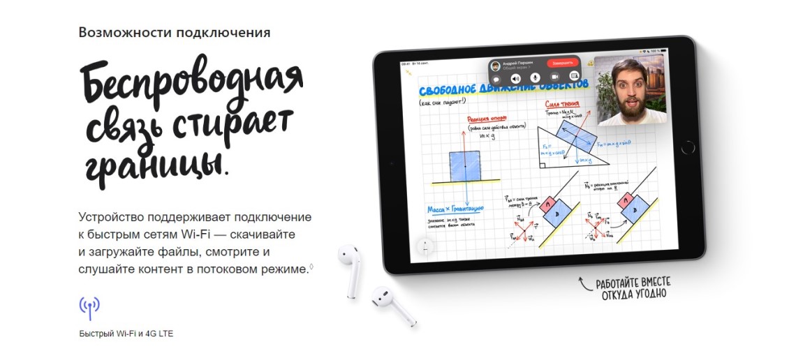 Apple iPad 10.2 (2021) Возможности подключения