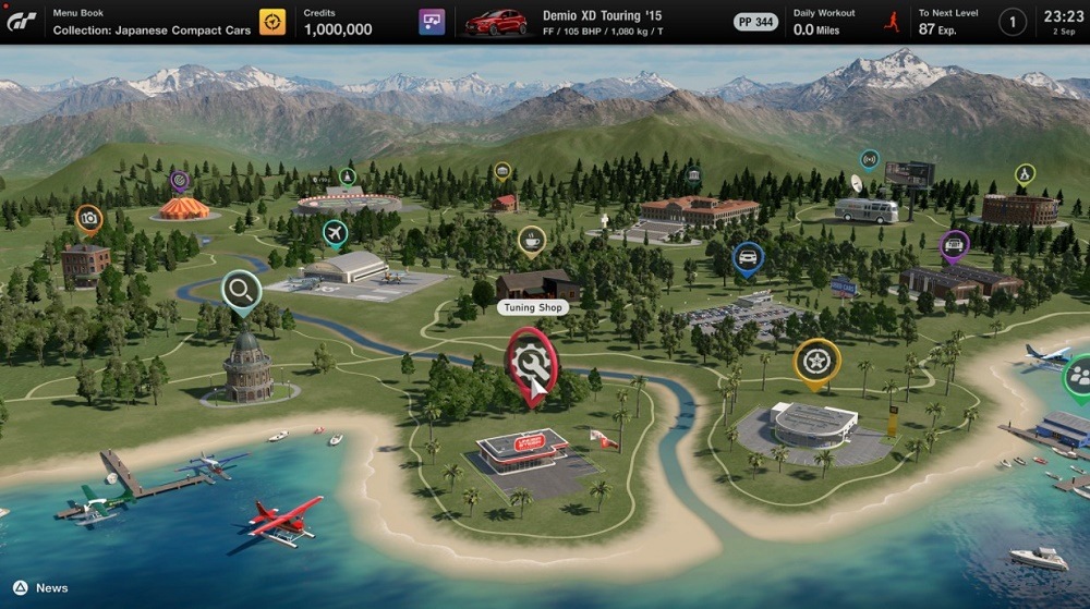 Карта чемпионата GT (день)