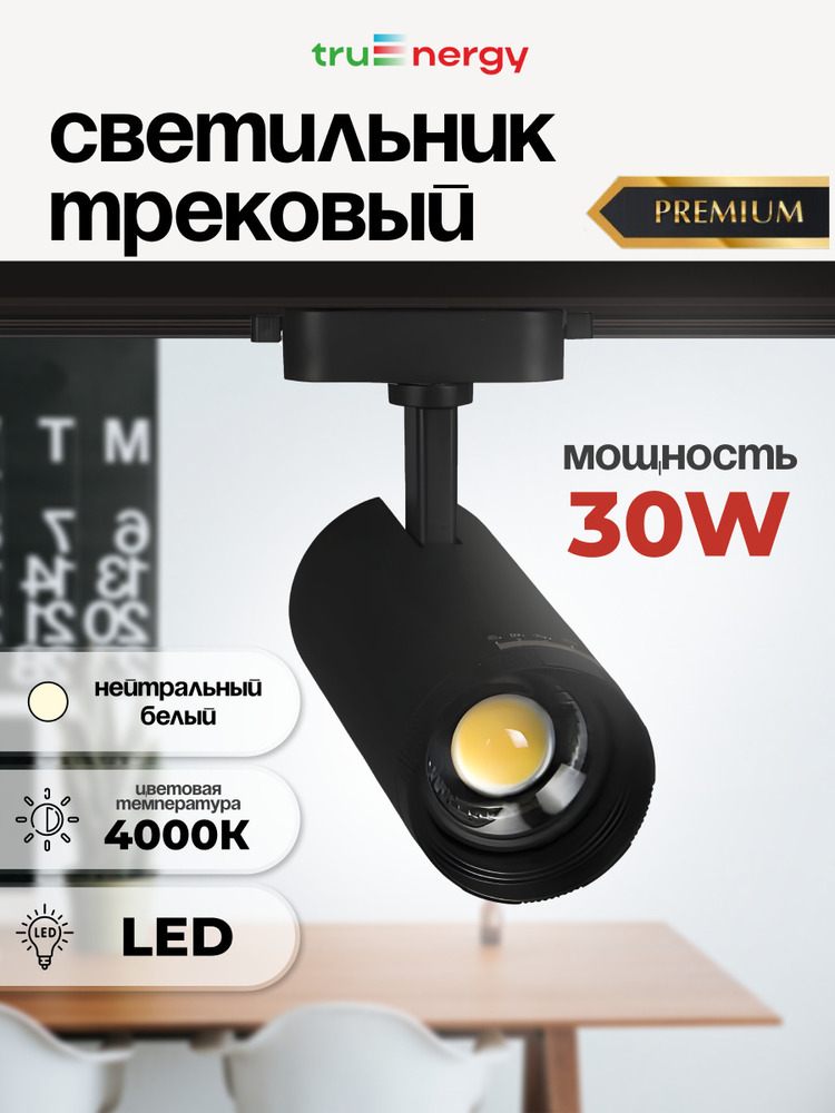Светильник светодиодный трековый TRUENERGY PREMIUM TRACK LED 24051 основная