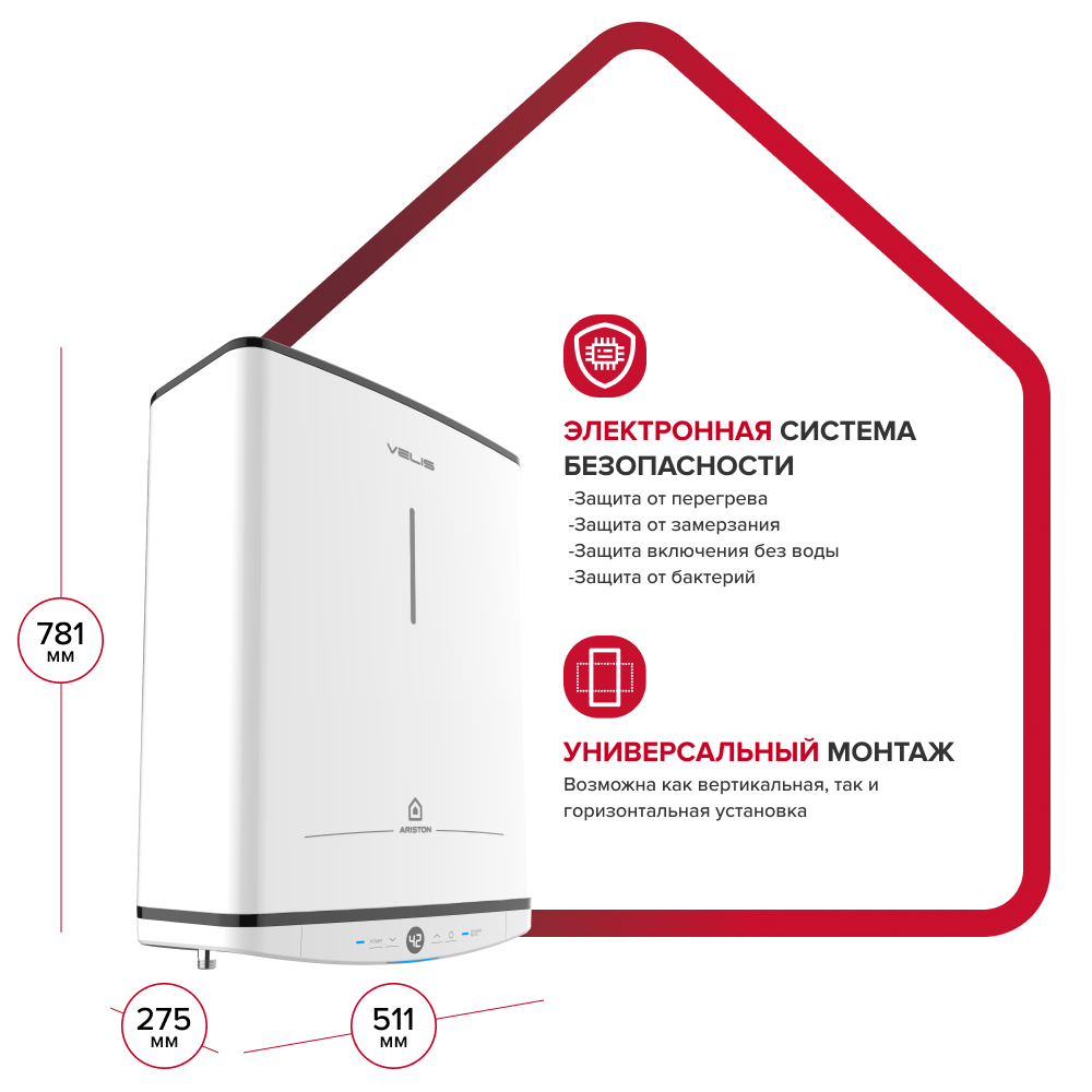 Ariston Velis Tech PW ABSE 50 Электронная система