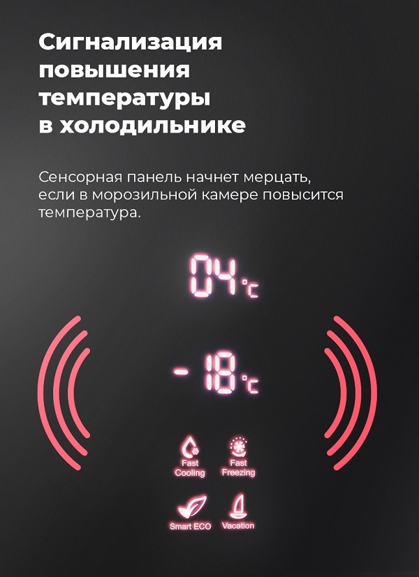 Сигнализация повышения температуры в холодильнике