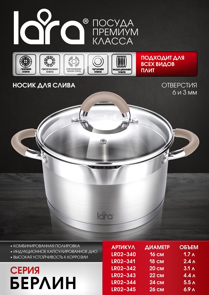 LARA Берлин LR02-343 Кастрюля