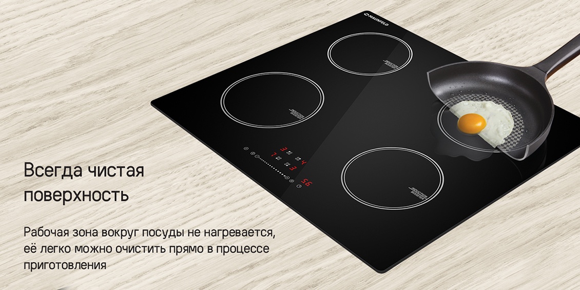 MAUNFELD CVI594STBK Всегда чистая поверхность