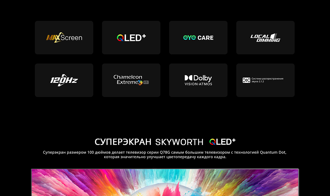 Skyworth Q78G Суперэкран