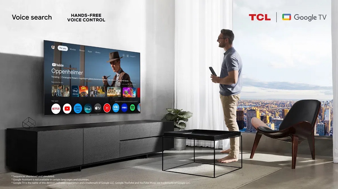 TCL серия C89B Голосовой помощник Google Assistant: ваш голос будет услышан