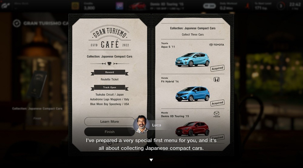 Кафе GT меню