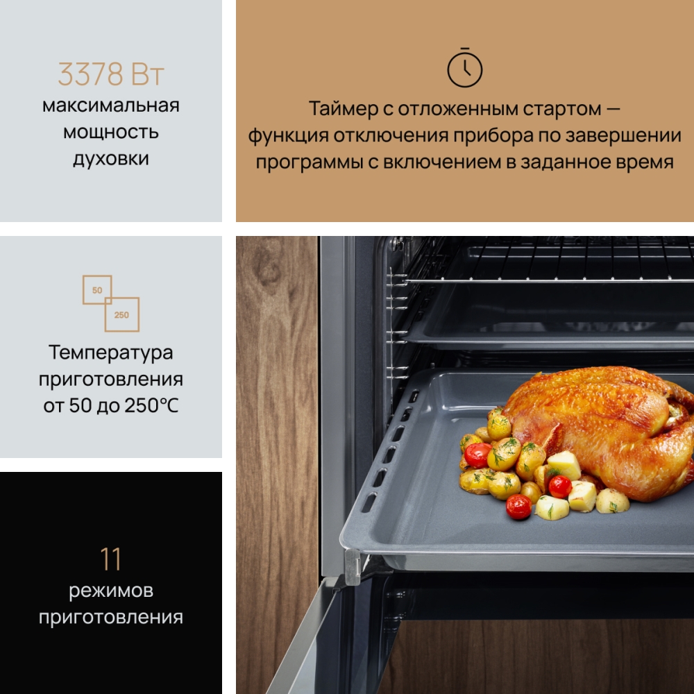 VARD VOE564B 11 режимов приготовления