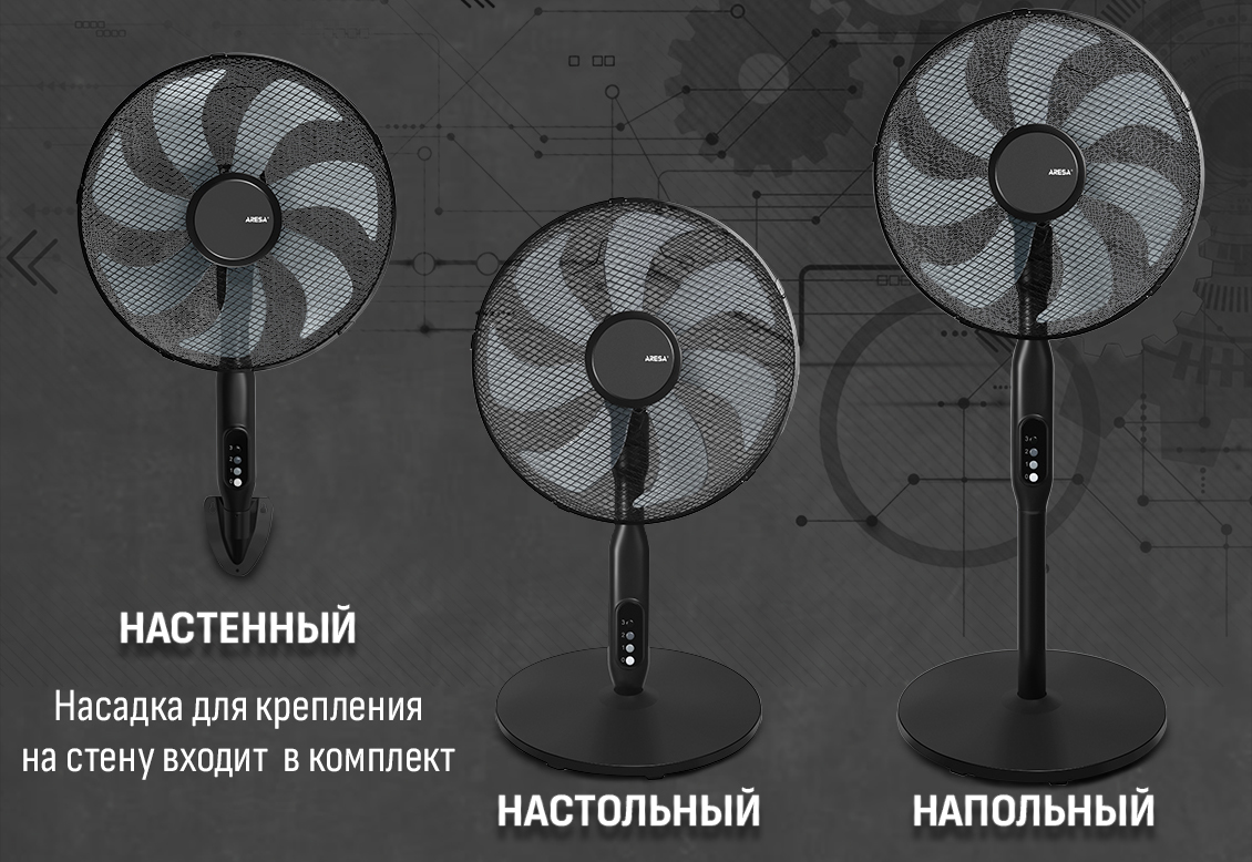 Aresa AR-1311 Настенный вентилятор