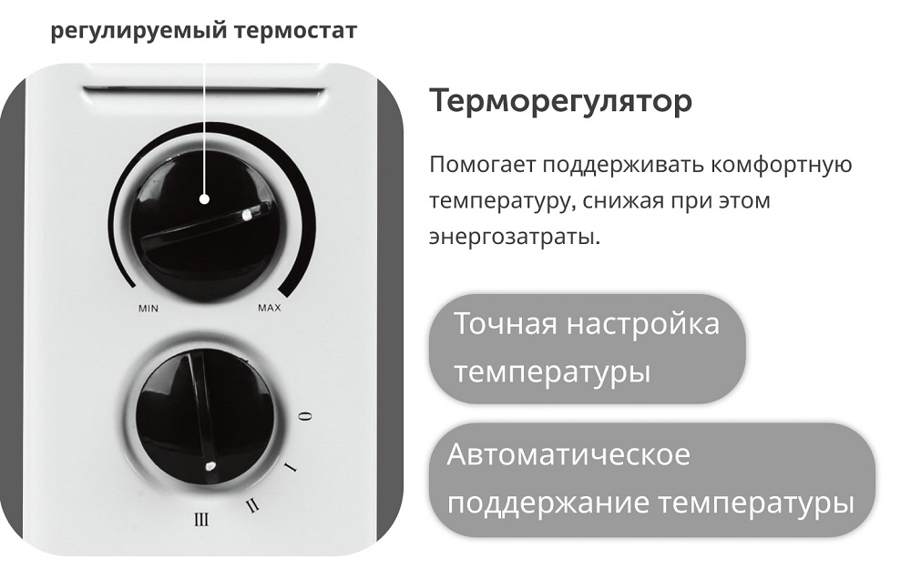 Конвектор RageX R1401-100 терморегулятор