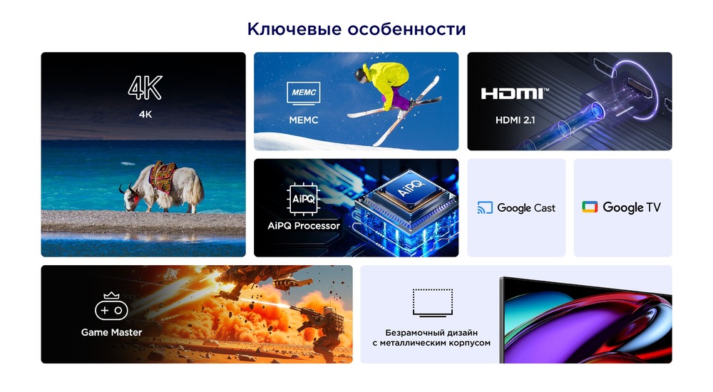 Телевизор iFFalcon 43U65 Ключевые ообенности