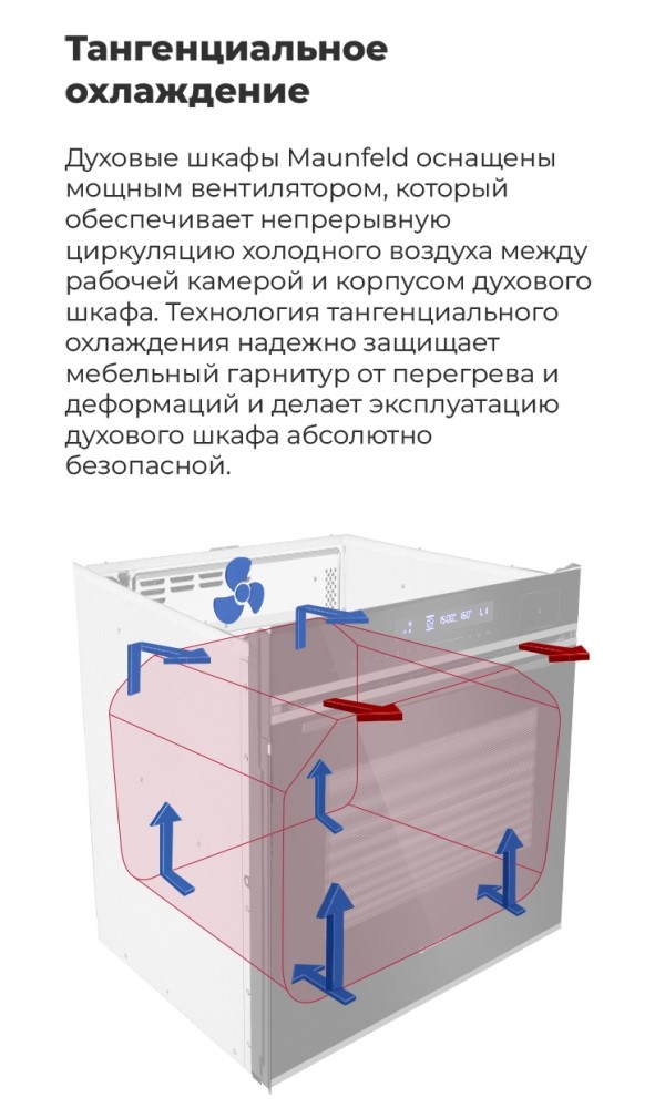 MAUNFELD MEOR7216STB Тангенциальное охлаждение