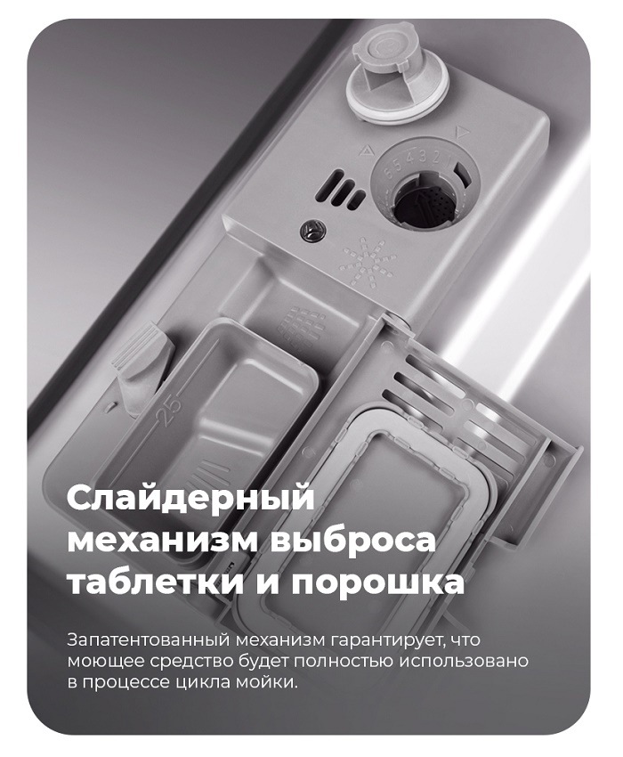 Слайдерный механизм выброса таблетки и порошка