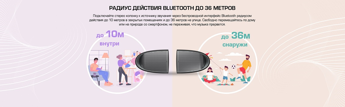 Беспроводная колонка Prestigio Supreme Радиус действия