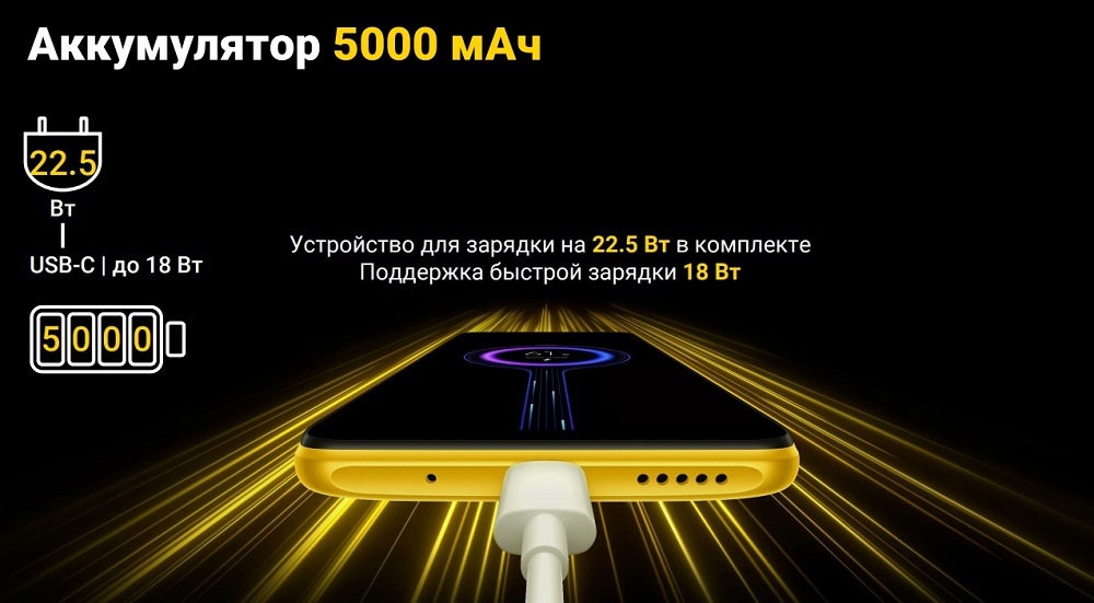 POCO M5 Аккумулятор 5000 мАч
