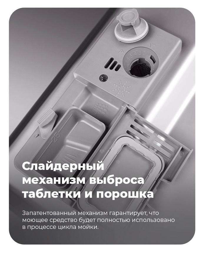 Слайдерный механизм выброса таблетки и порошка