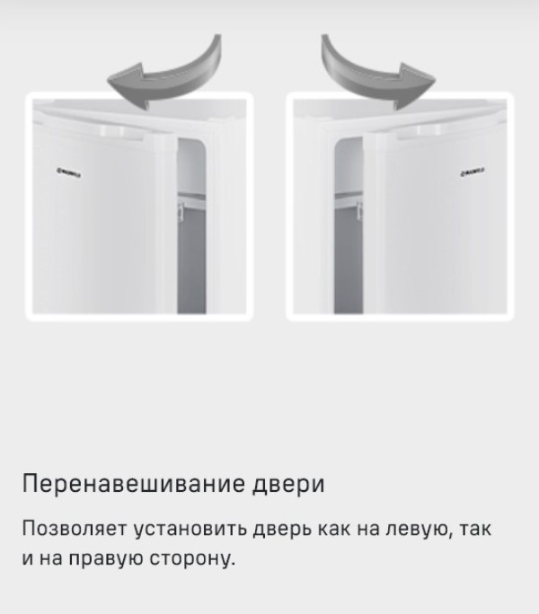 MAUNFELD MFF83 Перенавешивание двери