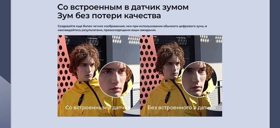 POCO M6 Pro Зум без потери качества