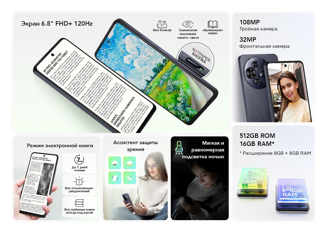 TCL 50 Pro NXTPAPER 5G Преимущества модели