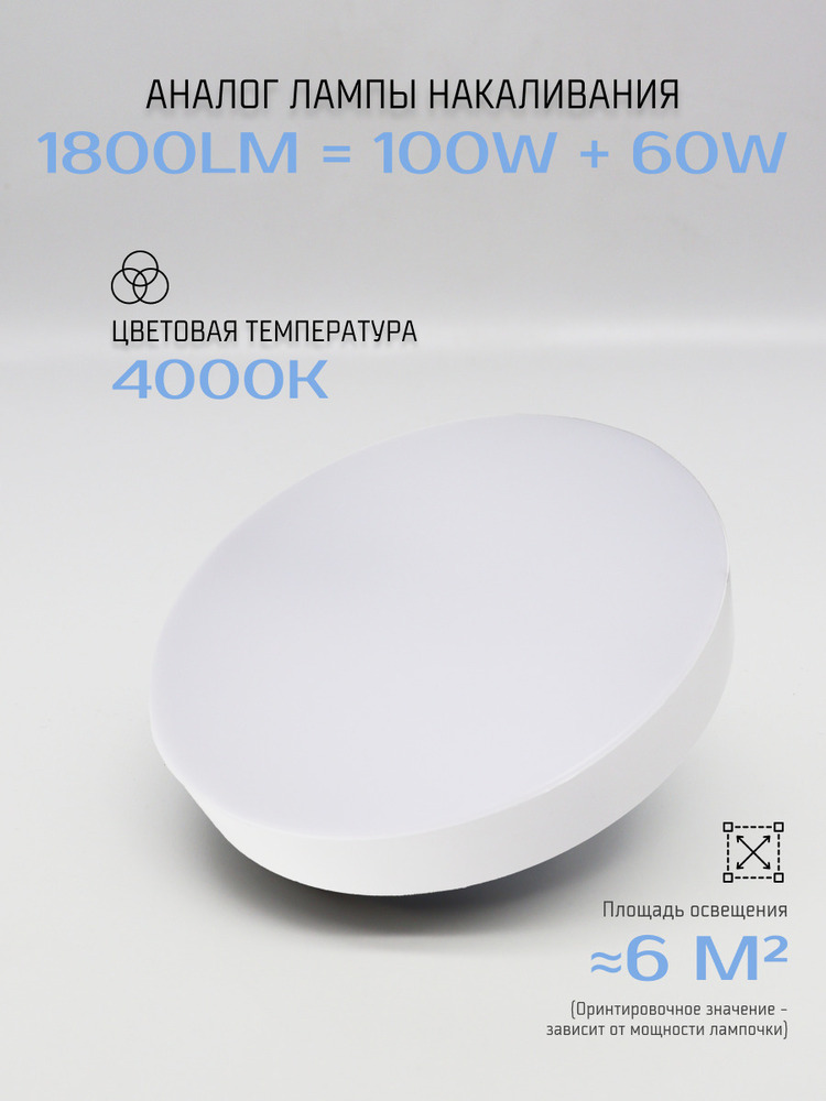 Светильник светодиодный TRUENERGY AURA 11152 аналог лампы накаливания