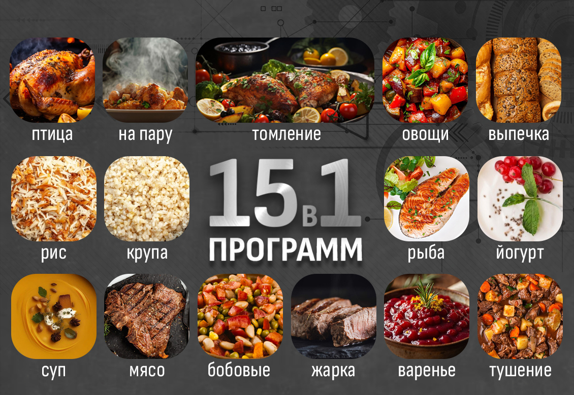 Мультиварка Aresa AR-2013 15 в 1 программ