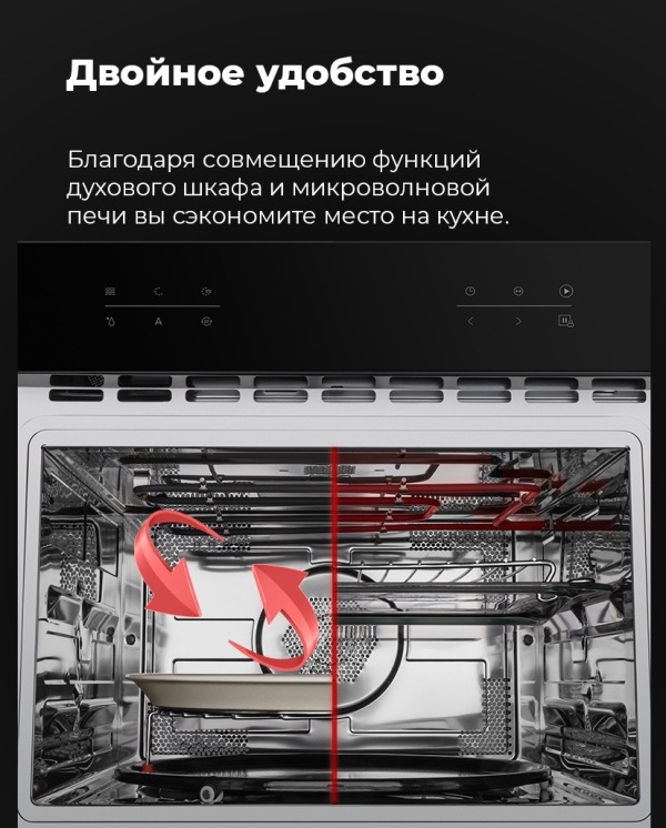 Совмещение духового шкафа и микроволновой печи