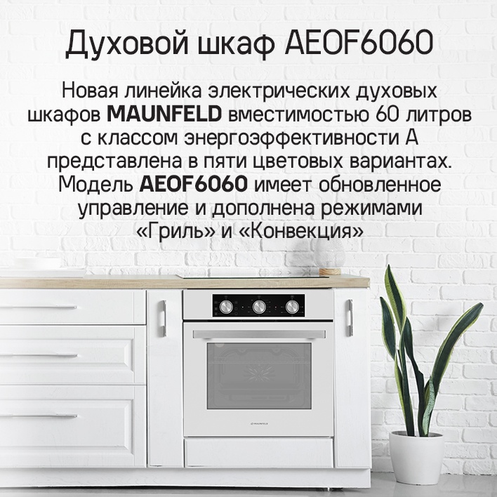 MAUNFELD AEOF6060S Духовой шкаф MAUNFELD AEOF6060B2
