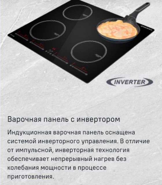 MAUNFELD CVI594SBK Inverter ПАнель с инвертором