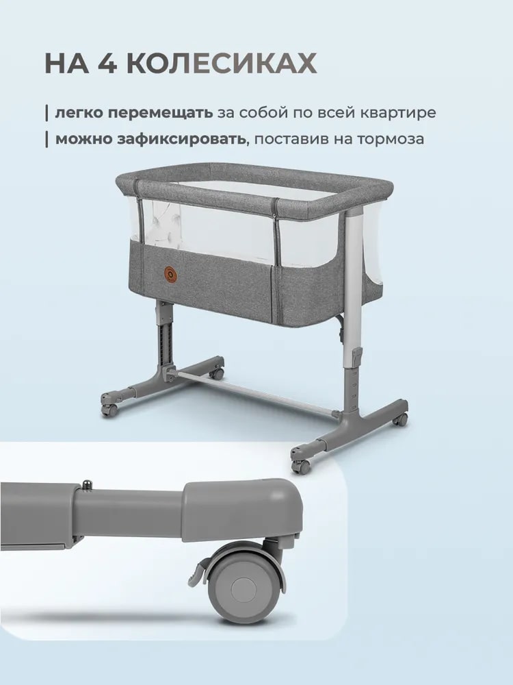 Lionelo Aurora (Grey Concrete) 4 колесика