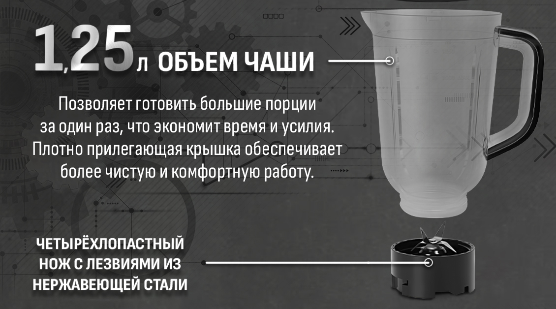 Aresa AR-1130 Объем чаши 1,25 л