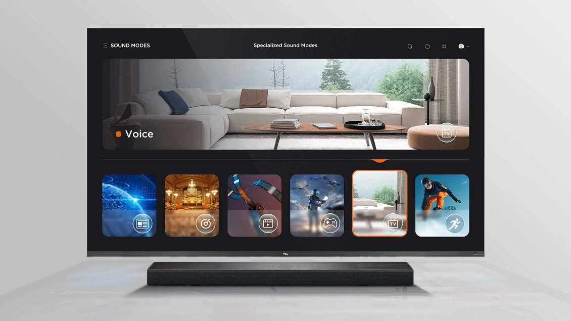 TCL P733W Лучшее качество просмотра благодаря предустановленным звуковым режимам