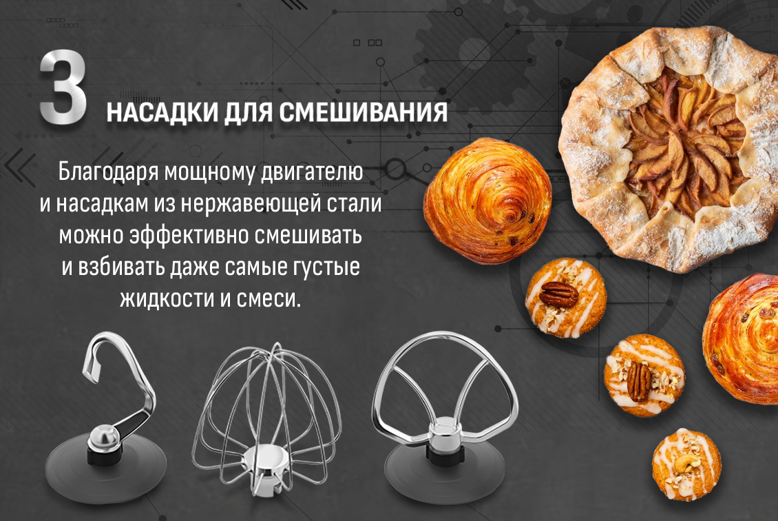 Aresa AR-1714 3 насадки для смешивания