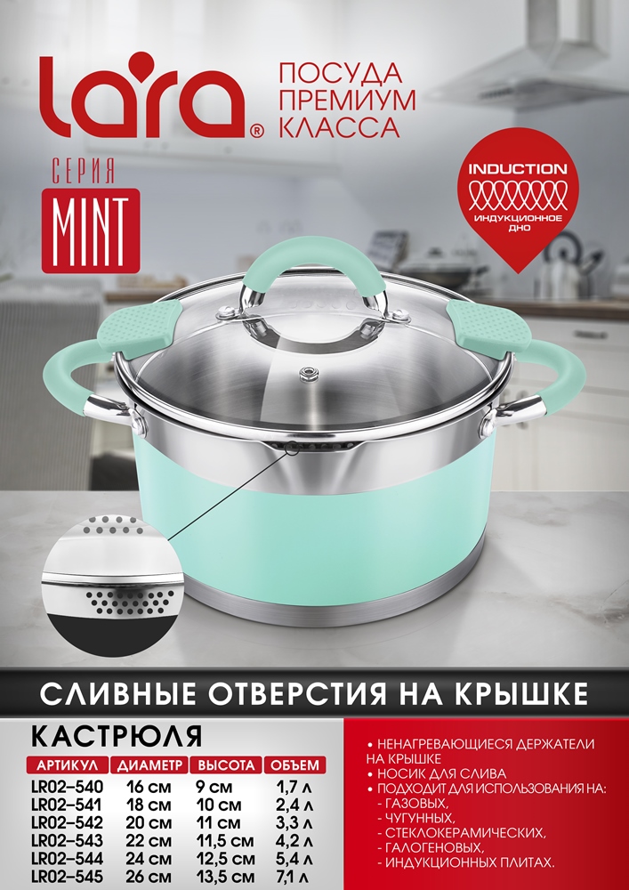 Lara Mint LR02-542 Кастрюля