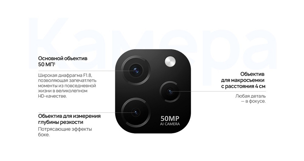 HUAWEI nova Y61 Камера