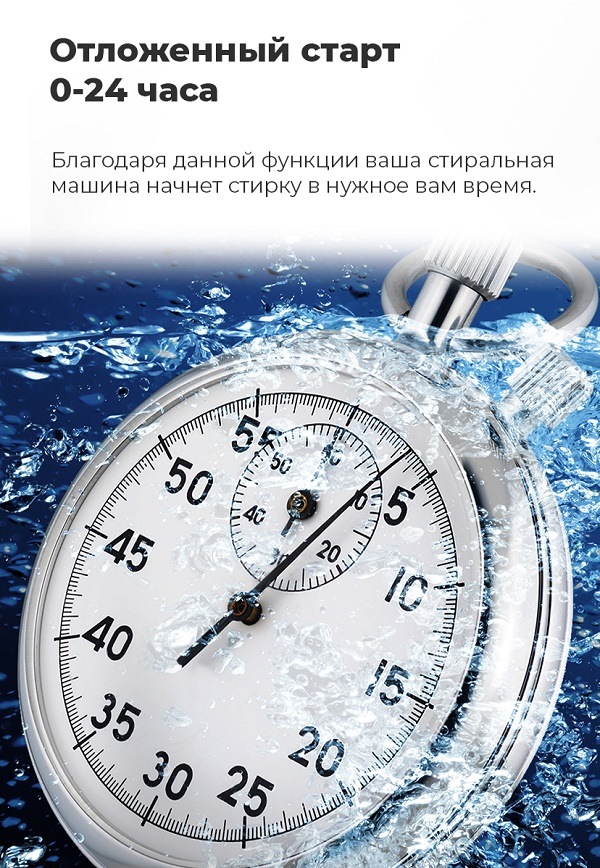 Встраиваемая стиральная машина MAUNFELD MBWM1486S Отложенный старт 24 часа