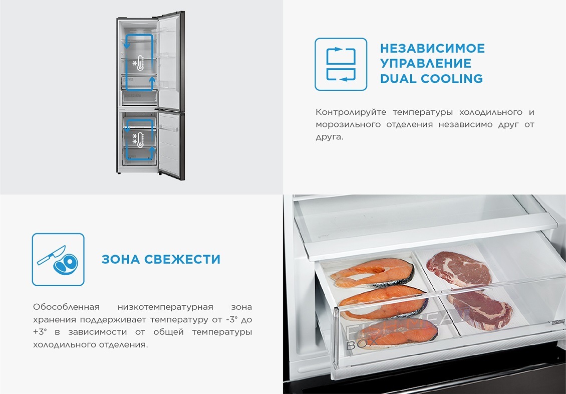 Dual Cooling и зона свежести
