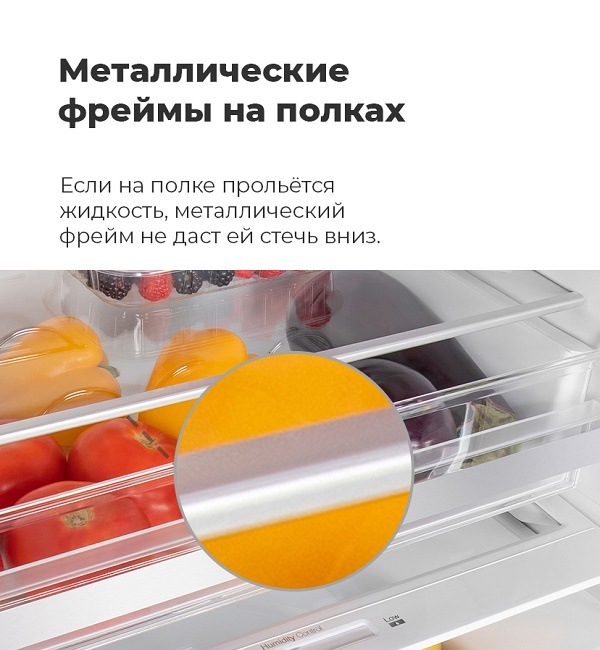 Металлические фреймы на полках