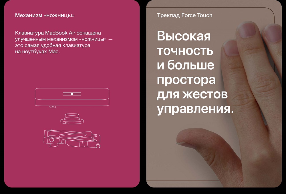 Apple MacBook Air (M1, 2020) Механизм "ножницы"