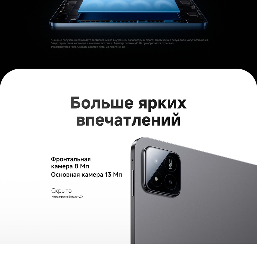 Xiaomi Pad 7 Основная камера 13 Мп