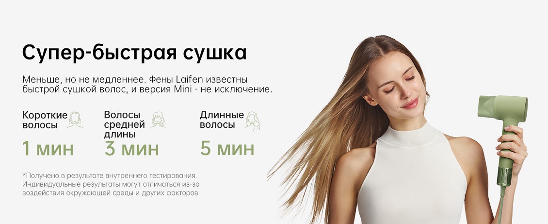 Laifen Mini (зеленый) Супер быстрая сушка