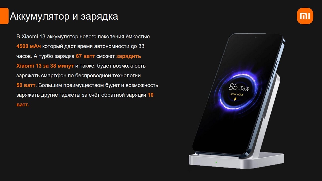 Аккумулятор и зарядка