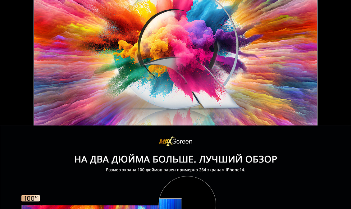 Skyworth Q78G На два дюйма больше