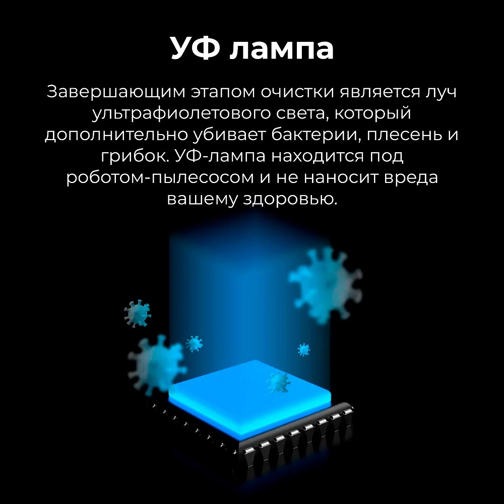 Робот-пылесос AENO RC1S УФ лампа